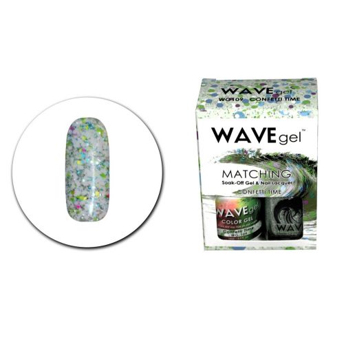 WAVE DUO GEL+POLISH - Confetti Time - WG109